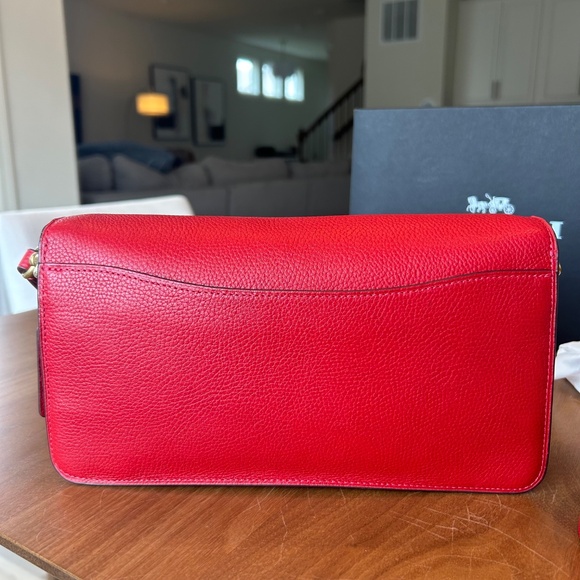 Coach Tabby 26 Bag in Red - Picture 9 of 13